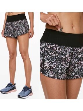 Like New Lululemon SIZE 4 TALL Floral Speed Up Short (Long *4")